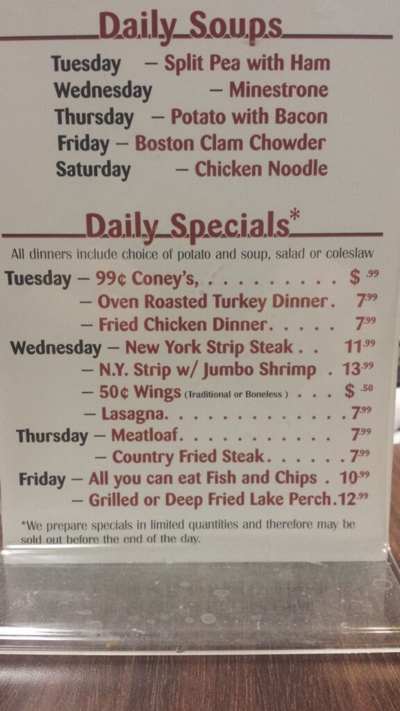 Milan Coney Island Menu 6